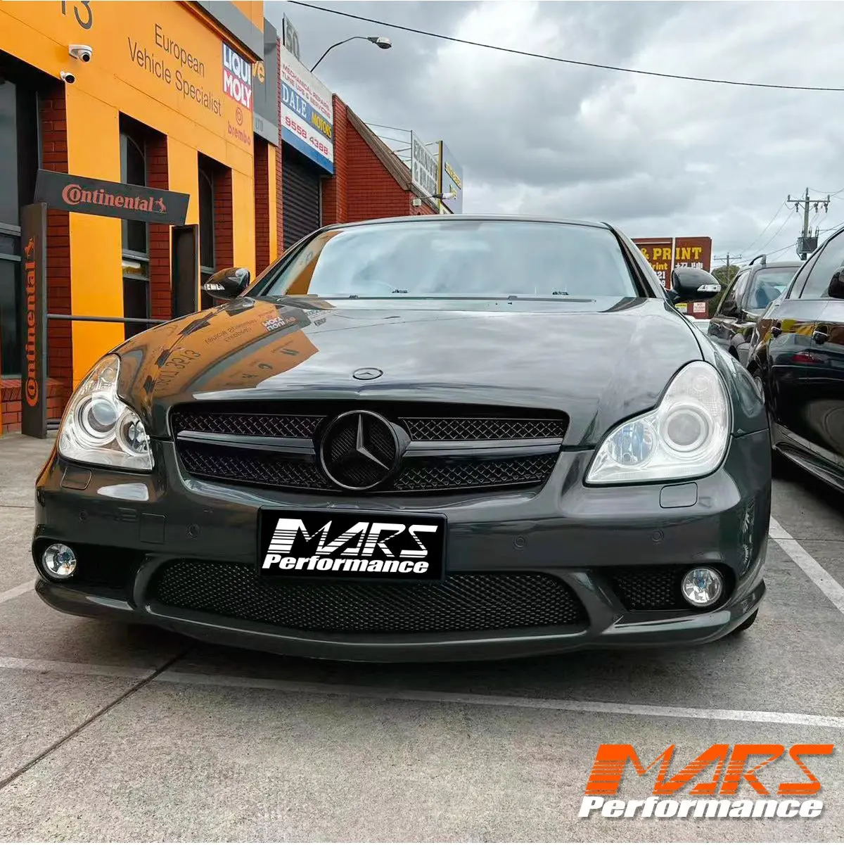 Gloss Black Amg Sls Style Front Grille Grill Bodykit For Mercedes-Benz Cls-Class W219 C219 2008-2010 1
