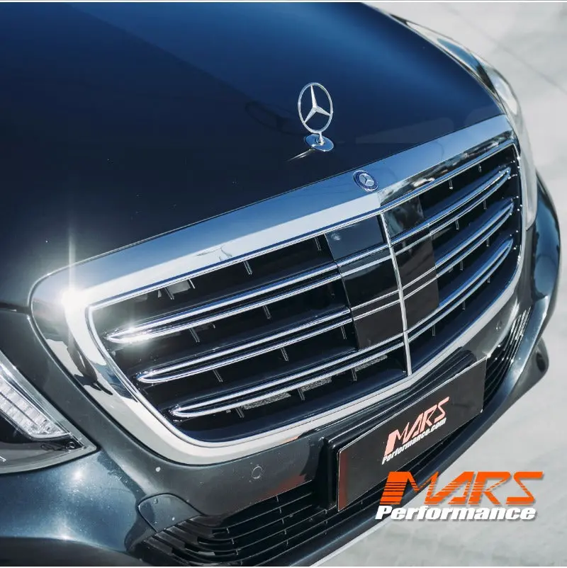 Chrome Black Amg S63 Style Front Bumper Bar Grill Grille Bodykit For Mercedes-Benz W222 S-Class 2013-2020 1
