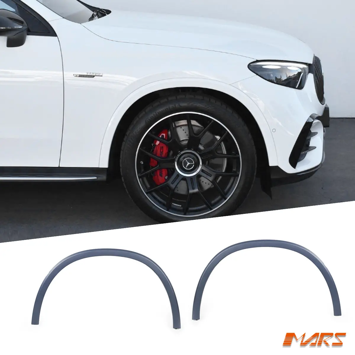 Front Wheel Arch Fender Guard Trims For Mercedes-Benz Glc-Class X254 Hatch & C254 Coupe 2023-2025 & Glc43 Glc63 Amg 1