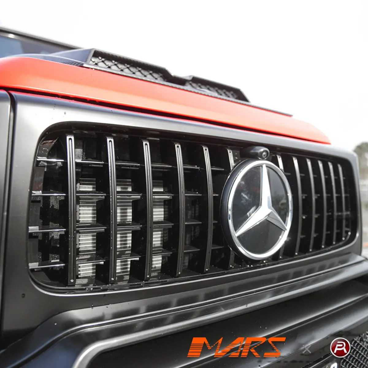 Unpainted Panamericana Front Bumper Grill Grille Bodykit For Mercedes-Benz G-Class W464 W463a G63 Amg 2019-2023 1