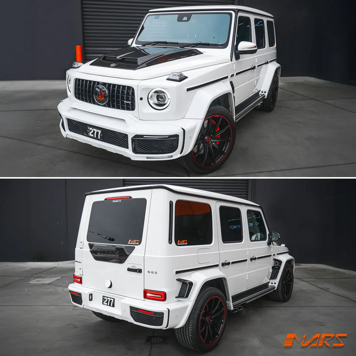 With Paint & Installation -Brabus Widestar Style Full Bodykit For Mercedes-Benz G-Class W464 W463a & G63 Amg 2019-2024 1
