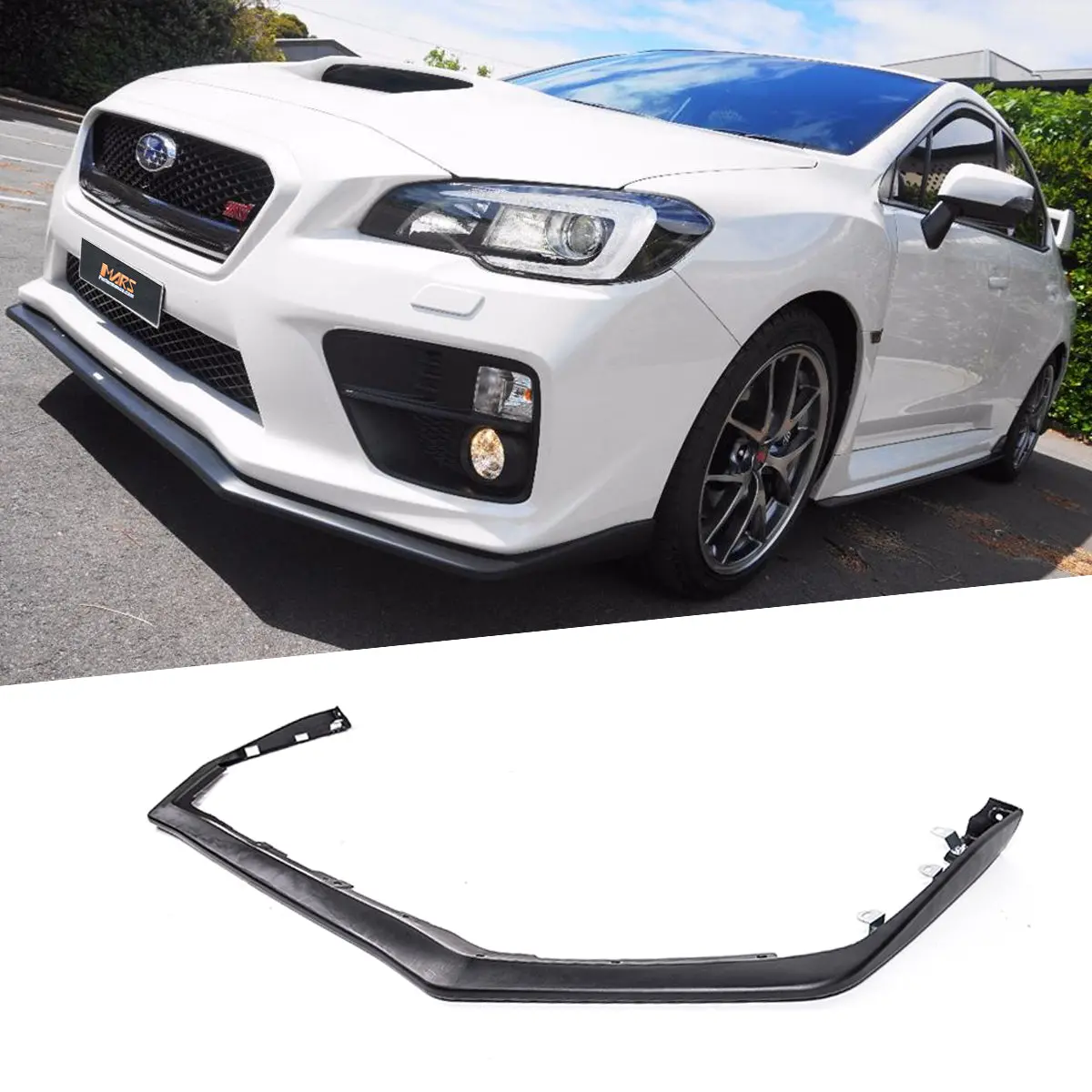 Matt Black St Style Lower Front Bumper Bar Lip Spoiler Bodykit For Subaru Wrx & Sti Va 2014-2017 1