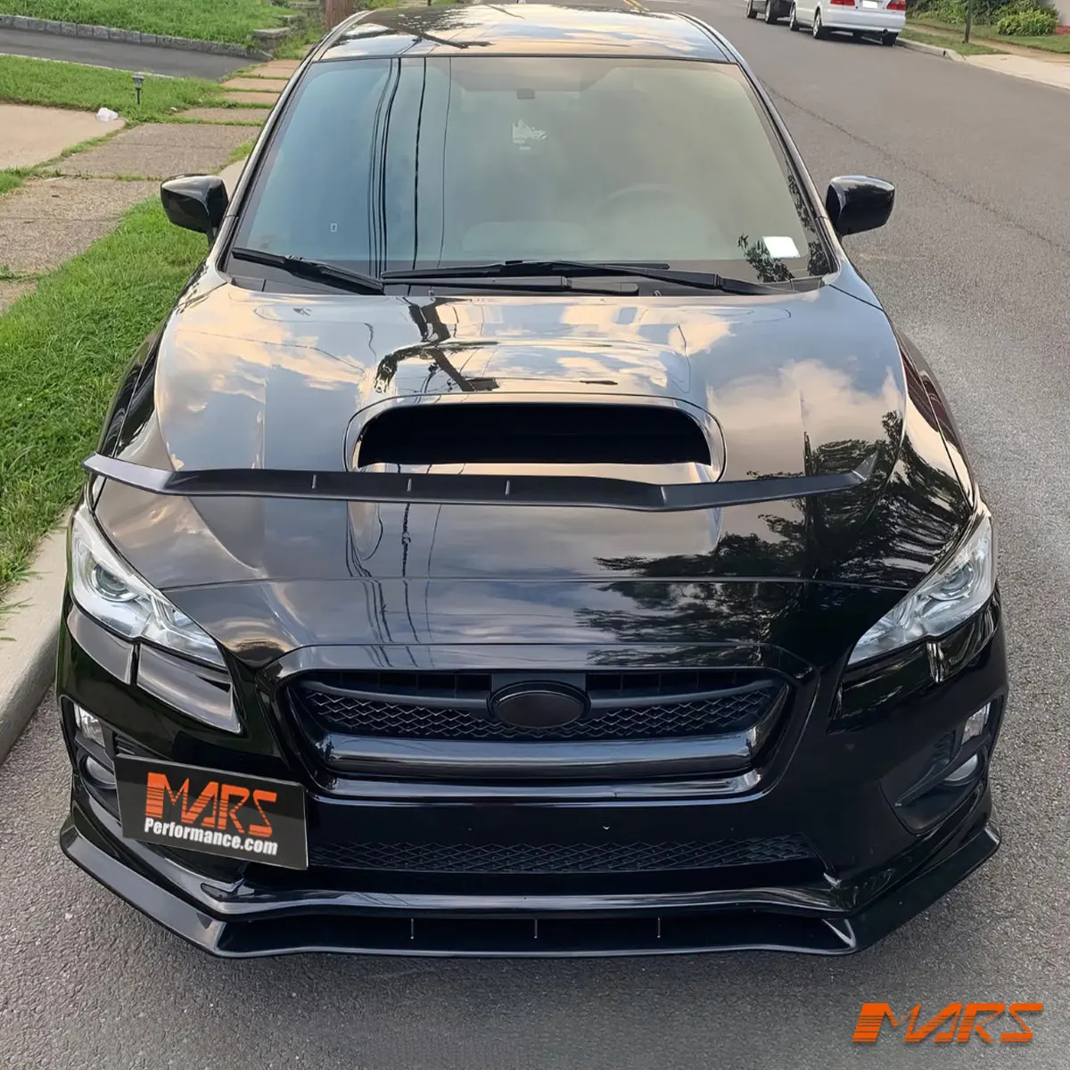Matt Black Mpx Style Lower Front Bumper Bar Lip Spoiler Bodykit For Subaru Wrx & Sti Va 2014-2017 2