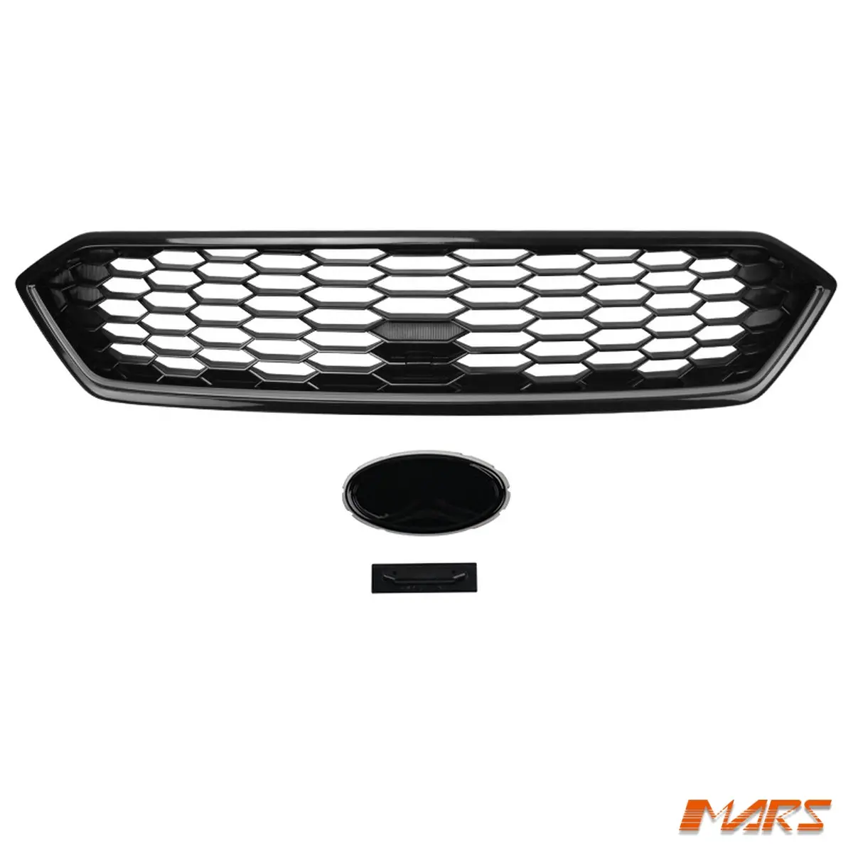 Gloss Black Front Bumper Bar Grille Bodykit For Subaru Wrx & Sti 2018–2021 (Va Series 2, Facelift) 1