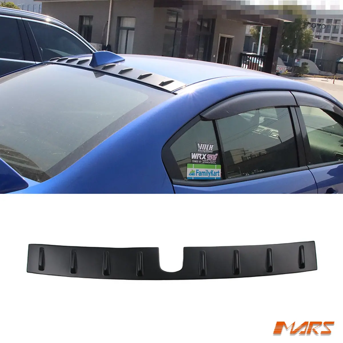 Rear Roof Shark Fin Antenna Spoiler Bodykit For Subaru Wrx Sti Va 2014-2021 1