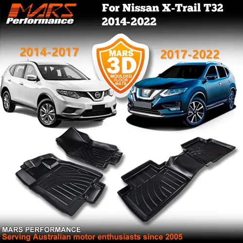 Tpe 3D Moulded Car Floor Mats For Nissan X-Trail T32 2017-2023 1