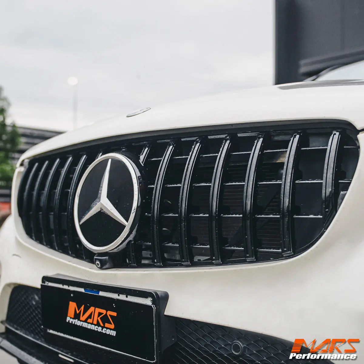 Gloss Black Amg Glc63 Panamericana Style Front Bumper Bar Grille Grill Bodykit For Mercedes-Benz Glc-Class X253 C253 & Glc43 2015-2019 1