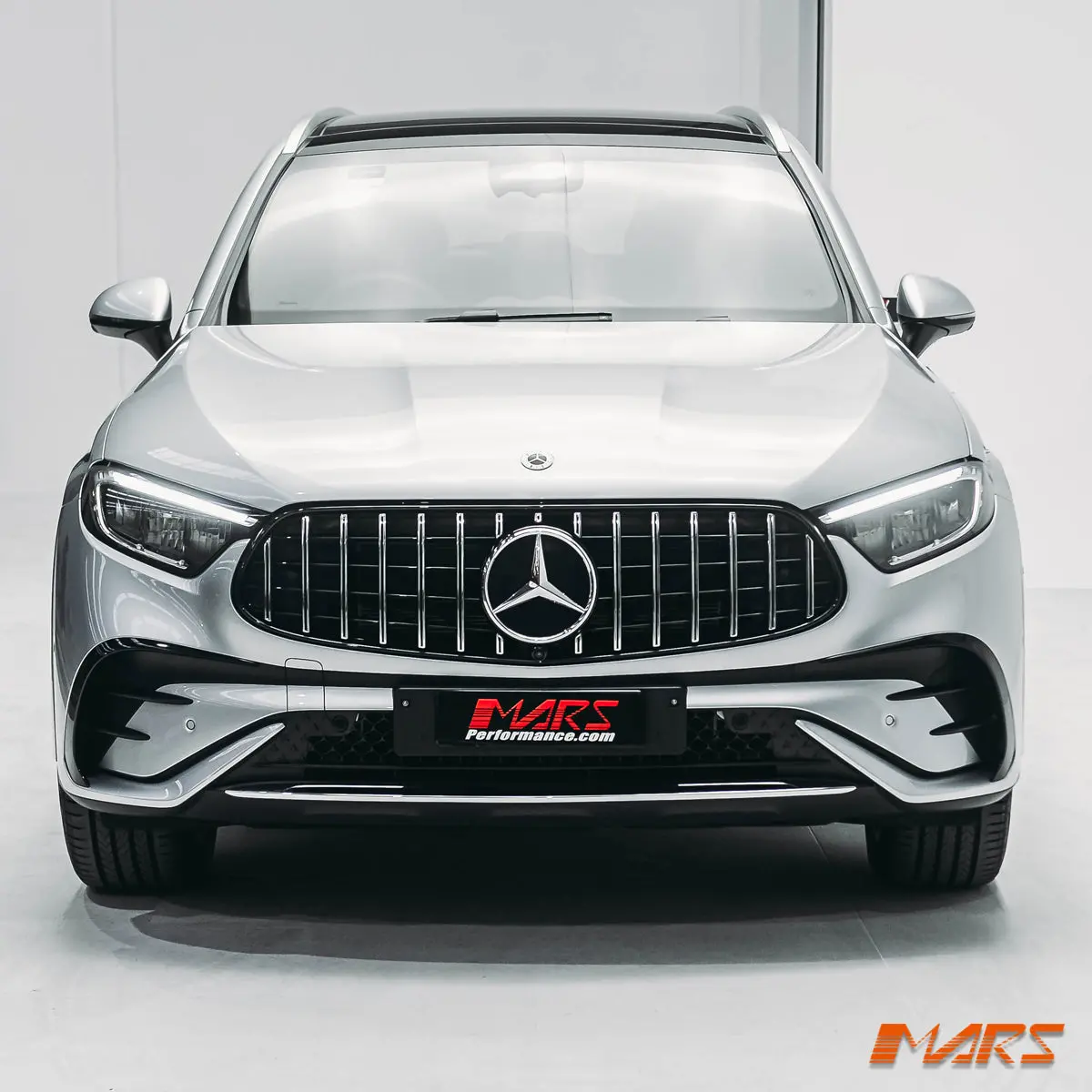 (For X254 Hatch & C254 Coupe Amg Sport Bumper Bar) Panamericana Glc63 Style Front Grille Grill Bodykit For Mercedes-Benz Glc-Class 2023+ 1