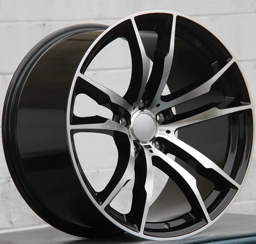 304 20X10 & 20X11 5X120 Et35 Black Machined Fit Bmw X5 X6 X5m X6m 1
