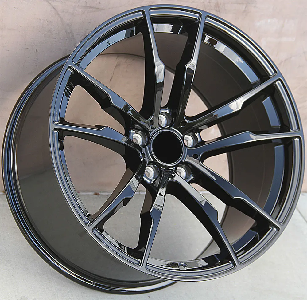 304 20X10 & 20X11 5X120 Et35 Gloss Black Fit Bmw X5 X6 X5m X6m 1