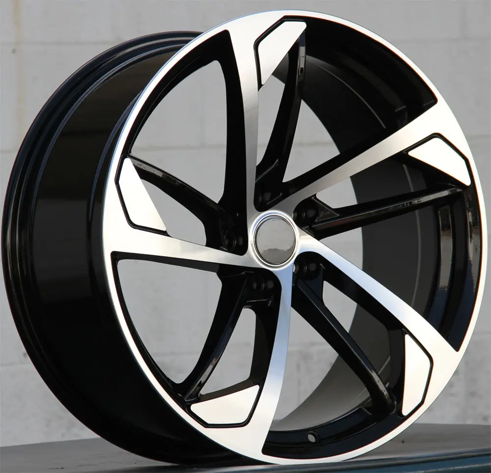 Audi Wheels 5617 19X8.5 5X112 Black Machined Fit A4 Allroad A5 S5 A7 Q5 Sq5 1