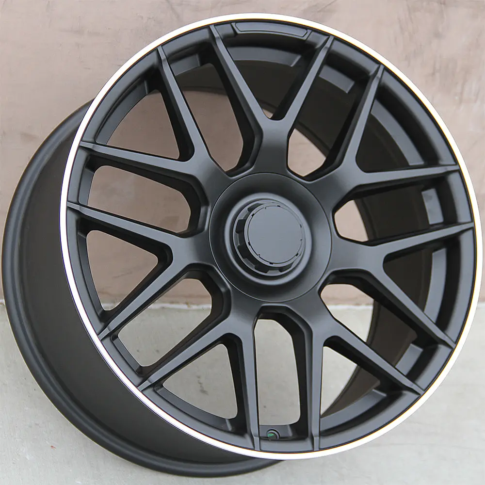 Mercedes Benz Wheels 5318 19X8.5/19X9.5 5X112 Black Machined Fit A Class B Class C Class E Class 180 200 220 250 300 350 400 1