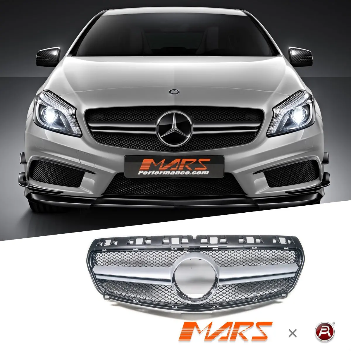 A45 Amg Style Front Bumper Bar Grille Grill Bodykit For Mercedes-Benz A-Class W176 2012-2015 1