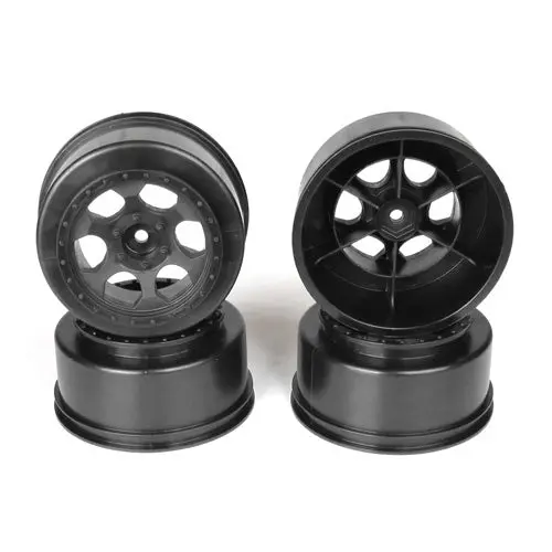 De Racing Der-Ts4-Rb 12Mm Hex "Trinidad" Short Course Wheels (Black) (4) (Sc6/Slash/Blitz) 1