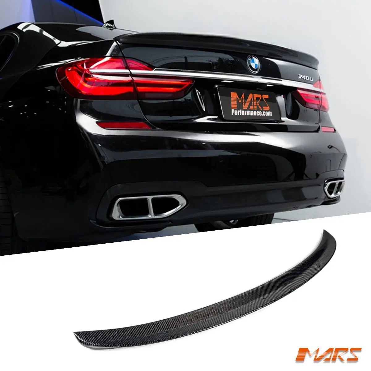 Ac Schnitzer Style Carbon Fibre Rear Trunk Boot Lip Spoiler Bodykit For Bmw 7-Series G11 G12 Sedan 2015-2022 1