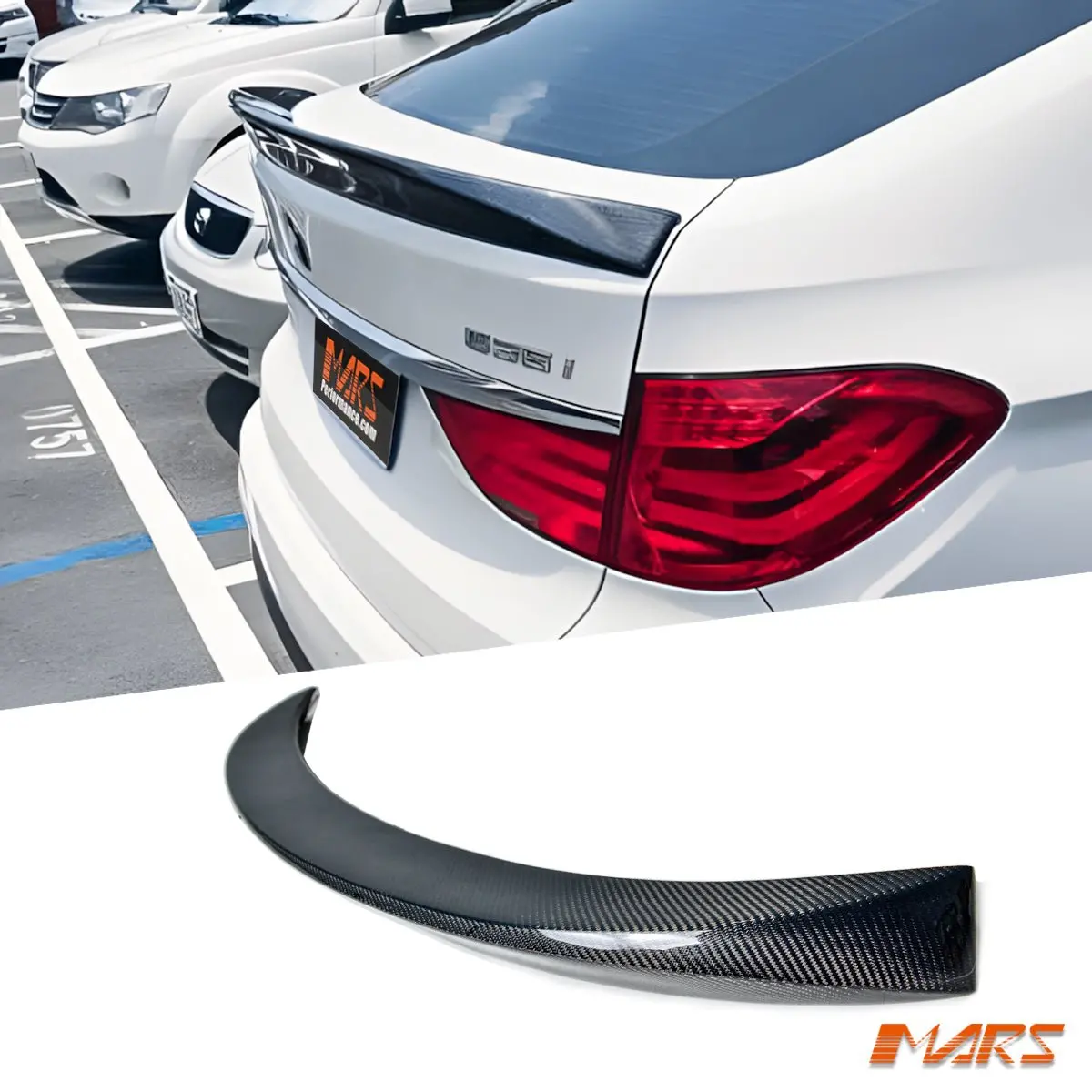 Ac Style Carbon Fibre Rear Trunk Boot Lip Spoiler Bodykit For Bmw 5 Series Gt F07 Lci 2013-17 1