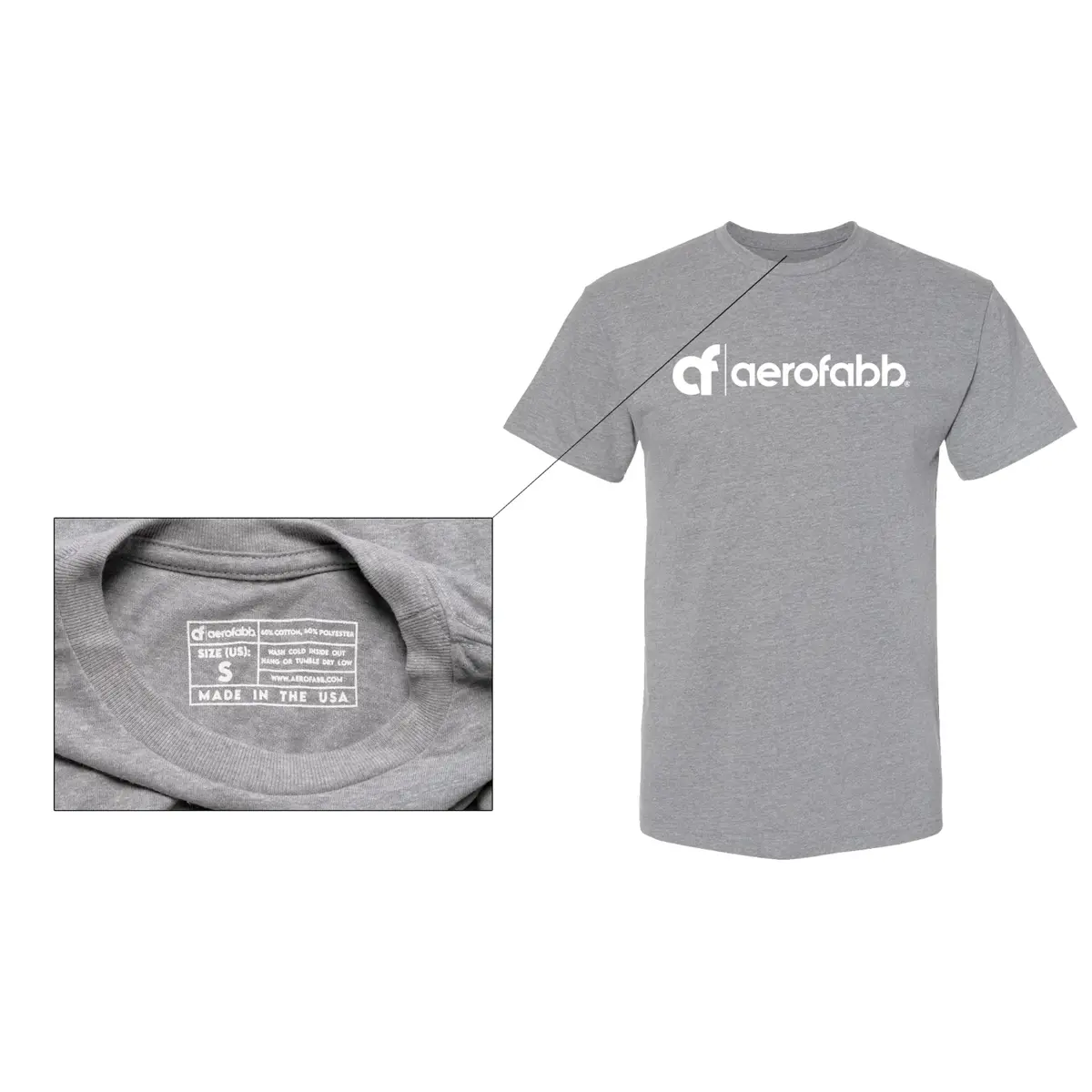 Aerofabb Grey Premium Tee 1
