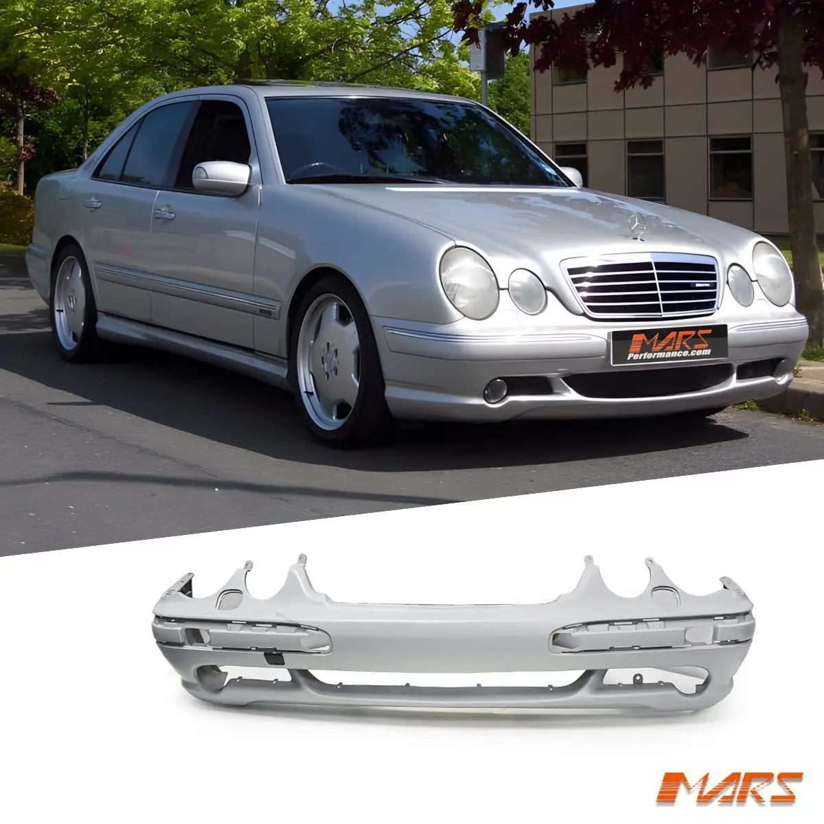 Amg E55 Style Front Bumper Bar Cover Bodykit For Mercedes-Benz E-Class W210 1999-2002 1