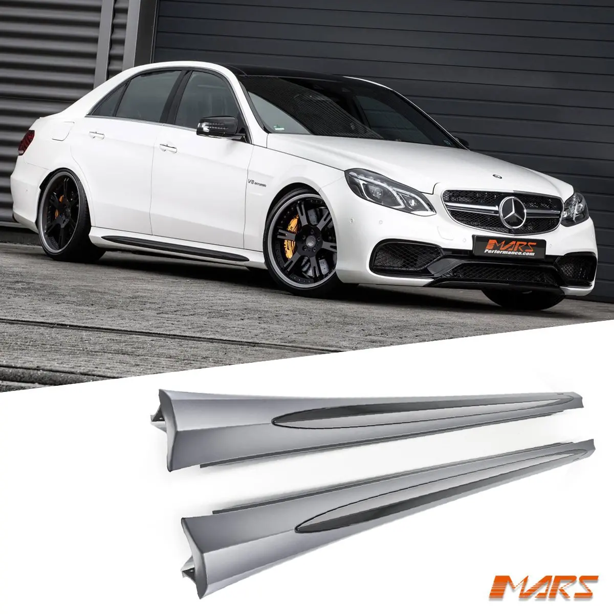 Amg E63-S Style Side Skirts Bodykit For Mercedes-Benz E-Class Sedan W212 2009-2016 1