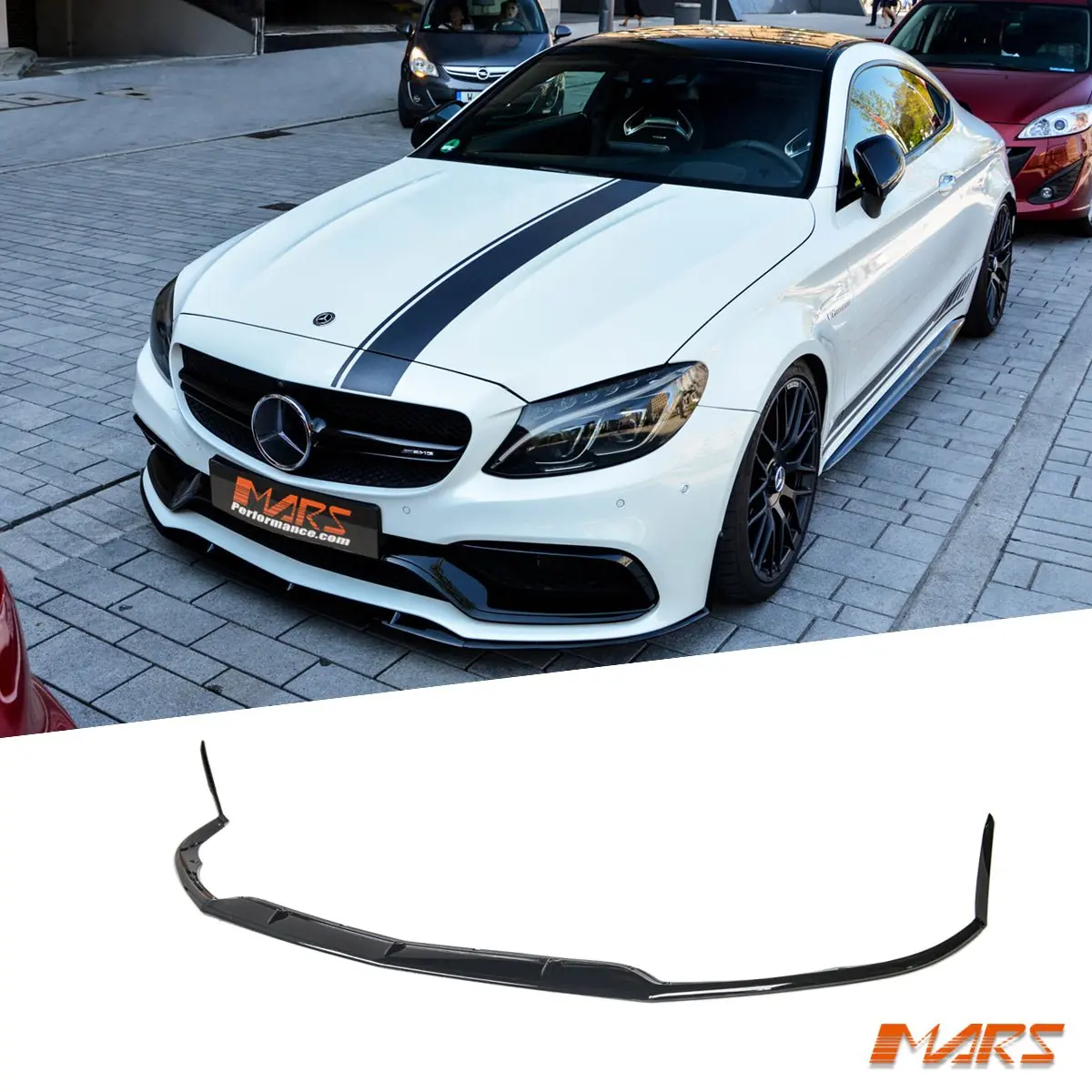 Amg Edition 1 Style Plastic Front Bumper Bar Lip Spoiler For Mercedes-Benz C63 & C63-S C205 Coupe & A205 Convertible 1
