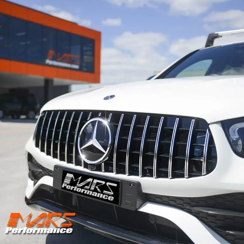 Amg Glc63 Panamericana Style Front Bumper Bar Grille Grill Bodykit For Mercedes-Benz Glc-Class X253 C253 & Glc43 2019-2023 1