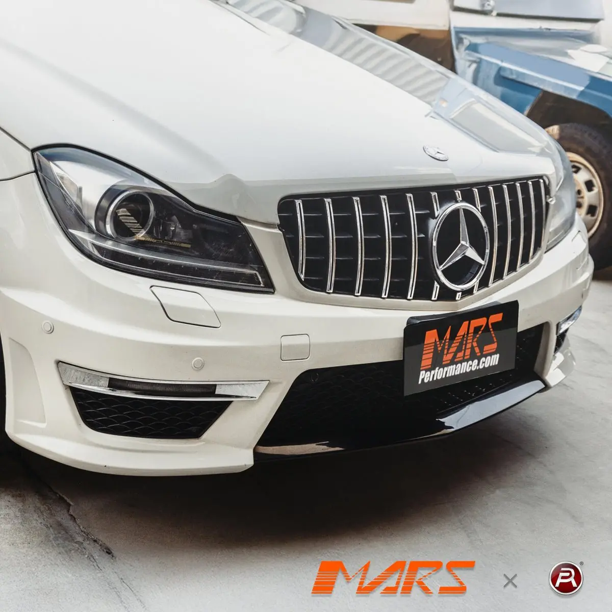Amg Panamericana Style Front Bumper Bar Grill Grille Bodykit For Mercedes-Benz C-Class W204 Sedan & C204 Coupe 2007-2014 1