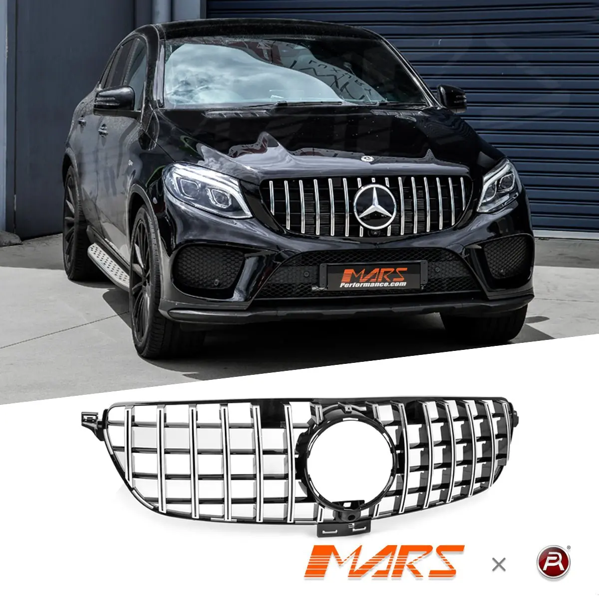 Amg Panamericana Style Front Bumper Bar Grille Grill Bodykit For Mercedes-Benz W166 Gle Class Hatch 2015-2018 1