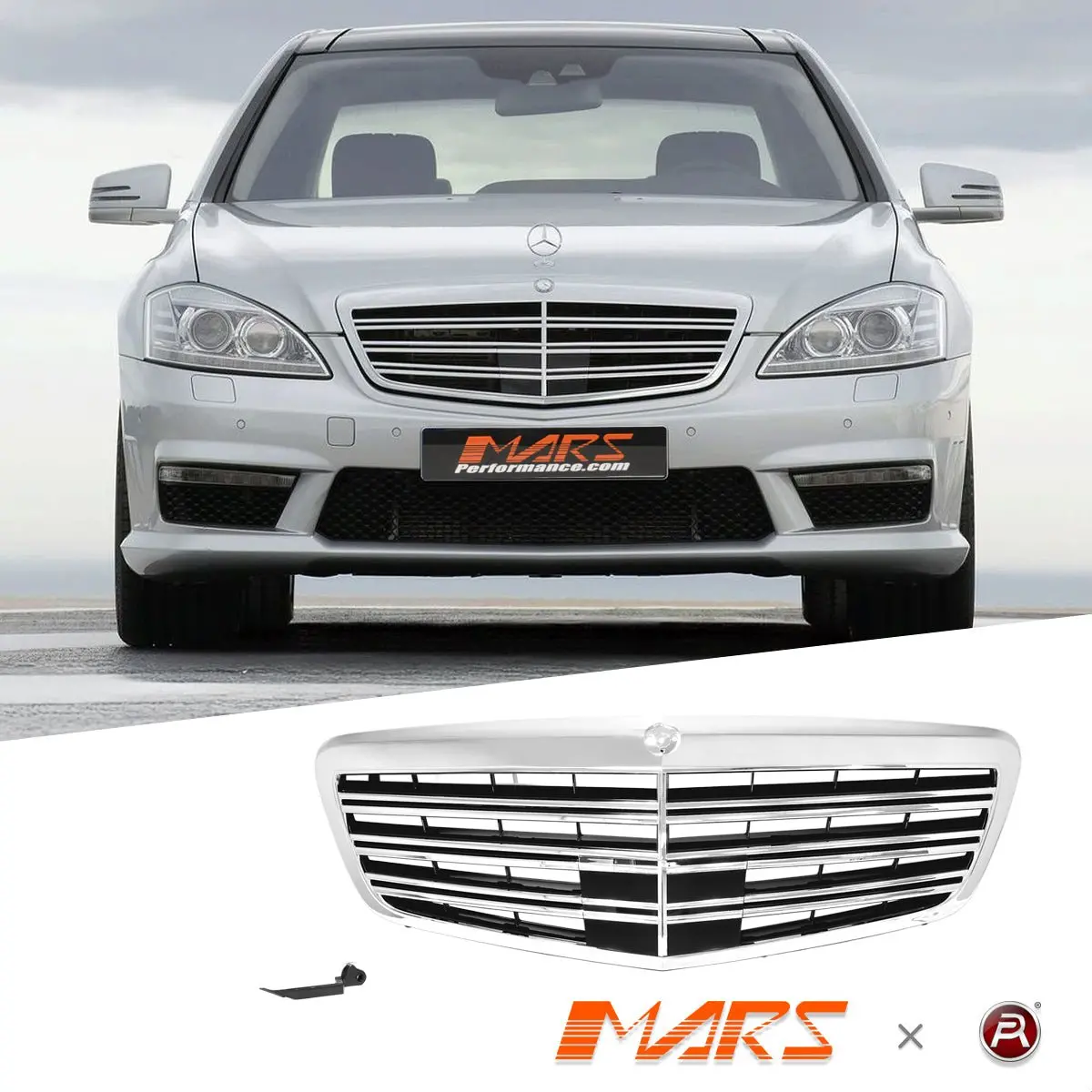 Amg S65 Style Front Bumper Bar Grill For Mercedes-Benz S-Class W221 2010-2013 1