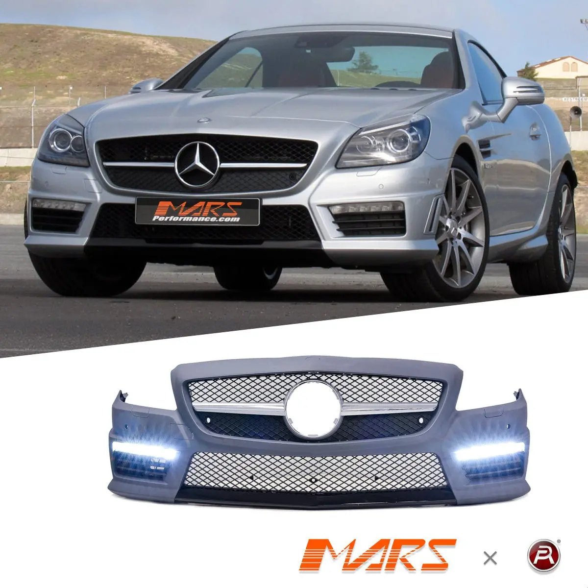 Amg Slk55 Style Front Bumper Bar & Grill Bodykit For Mercedes-Benz Slk R172 2011-2016 1