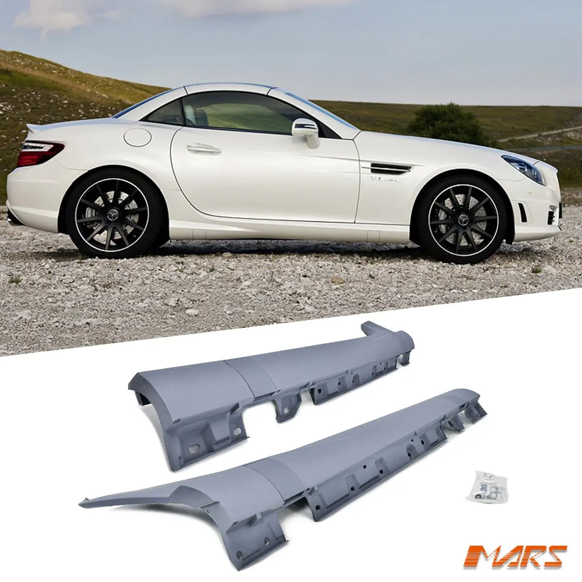 Amg Slk55 Style Side Skirts Bodykit For Mercedes-Benz Slk R172 & Slk55 Amg 2011-2016 1