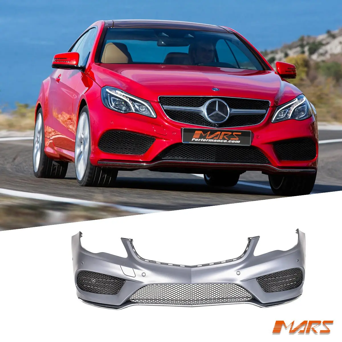 Amg Style Front Bumper Bar Bodykit For Mercedes-Benz E-Class Coupe C207 W207 2013-2016 Update Models 1