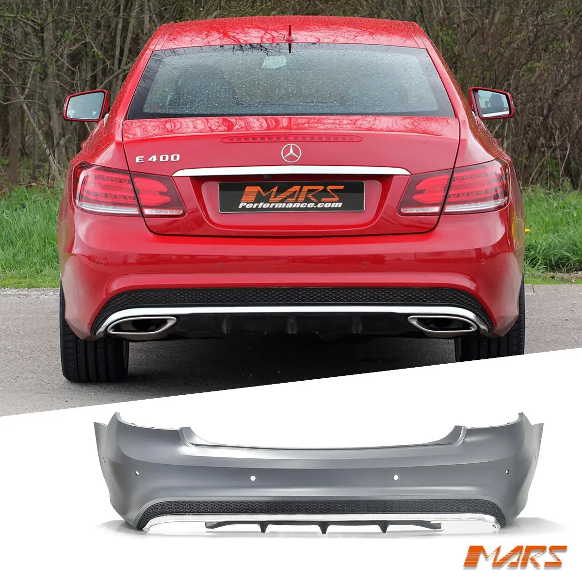 Amg Style Rear Bumper Bar For Mercedes-Benz E-Class Coupe C207 W207 2013-2016 Update Bodykit 1