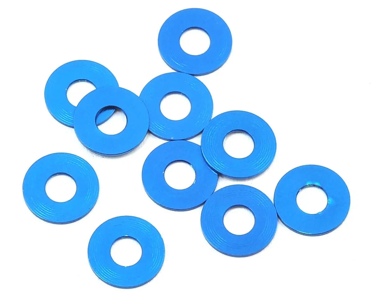 Team Associated 31384 Bulkhead Washers,7.8X0.5Mm, Blue Al 1