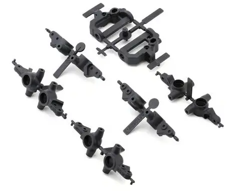 Team Associated Asc71214 Rc10t7/Sc7 Factory Team Carbon V2 Caster & Steering Blocks Set 71214 1