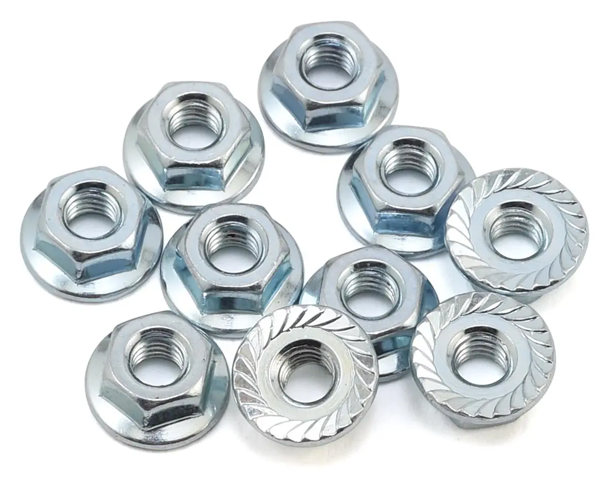 Team Associated 91826 Nuts, M4 Serrated Wheel Nuts 1