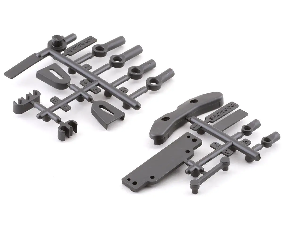 Team Associated 91885 Rc10b6.3 Tower Covers, Wire Clips & Rod Ends 1