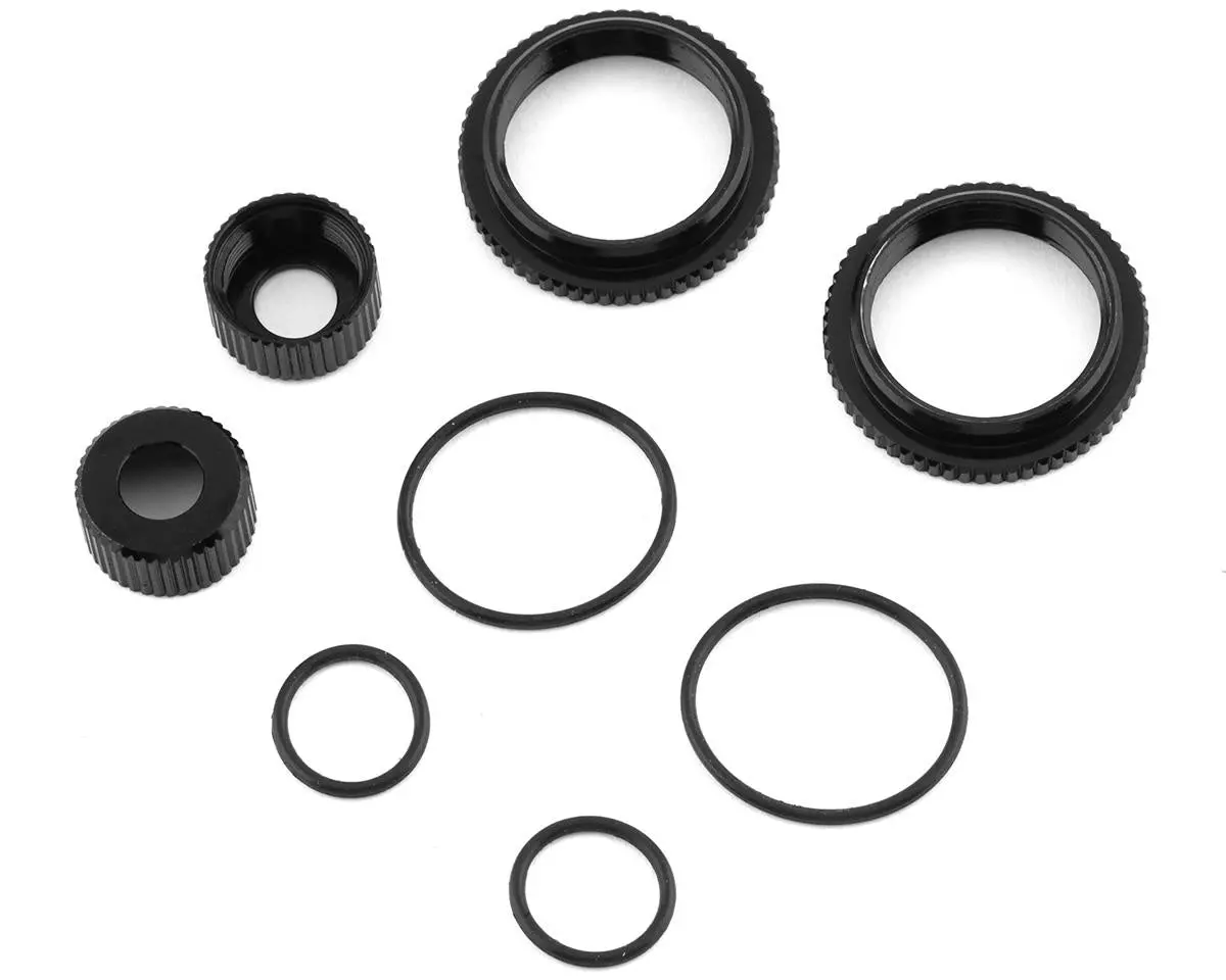 Team Associated 91929 13Mm Shock Collar & Seal Retainer Set (Black) 1