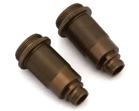 Team Associated Asc91955 Rc10t7 Factory Team Fox Kashima Coated 13X25mm Shock Bodies (2) (Front) 1