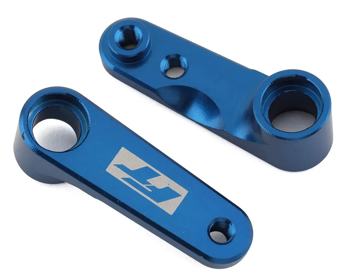 Team Associated 91983 Rc10b6.4 Factory Team Steering Bell Cranks (Blue) 1