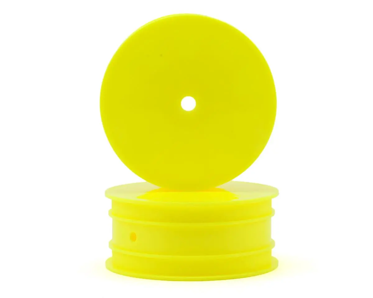 Team Associated  92096 12Mm Hex 2.2 4Wd Front Buggy Wheels (2) (B64) (Yellow) 1