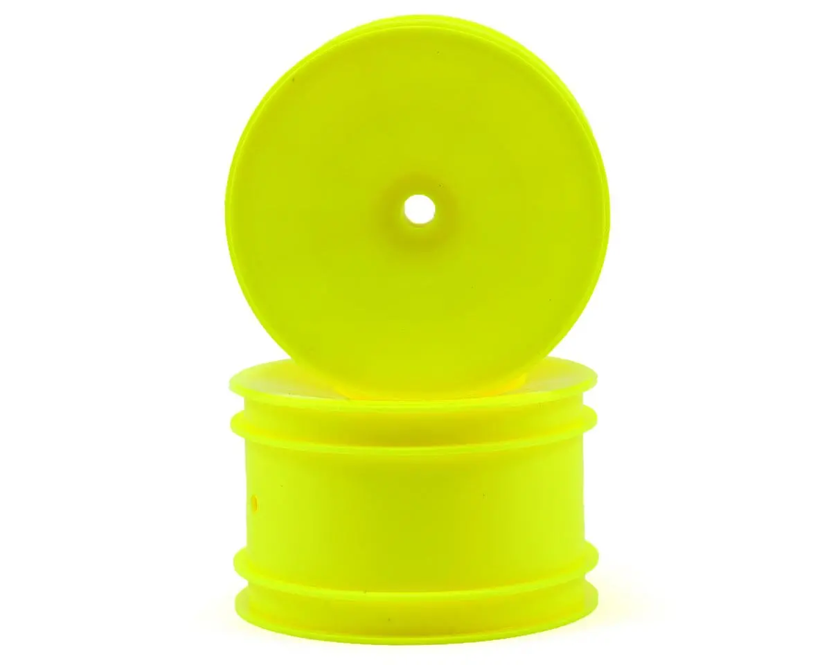 Team Associated 9696 Buggy Rear Hex Wheels, Yellow 1