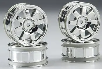 Team Associated 2408 8-Spoke Chrome Wheels Ntc3 (4) 1