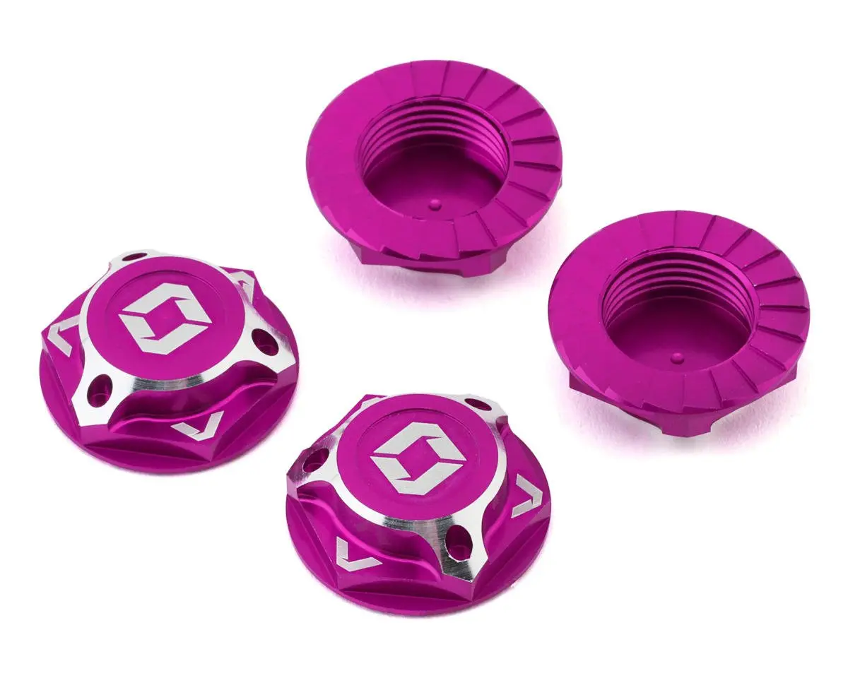Avid Rc Avd1822-Pnk Triad 17Mm Fine Thread Capped Wheel Nuts (Pink) (4) 1