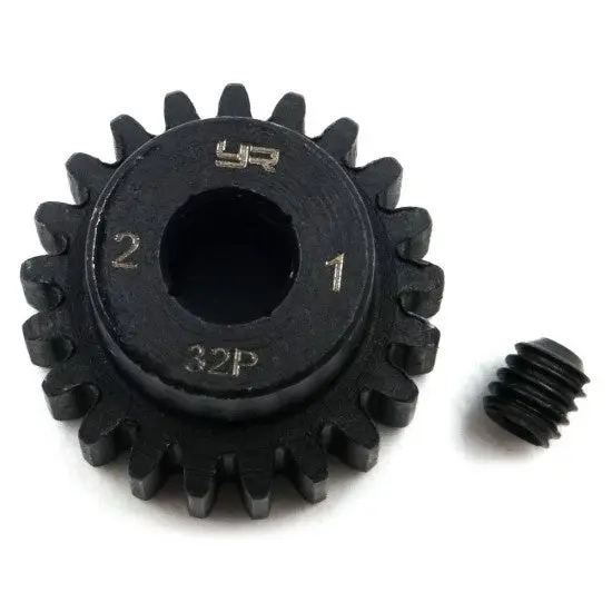 Yeah Racing Mg-32009 Hd Steel 5Mm Bore Motor Gear/Pinions 32 Pitch 21 Teeth 1