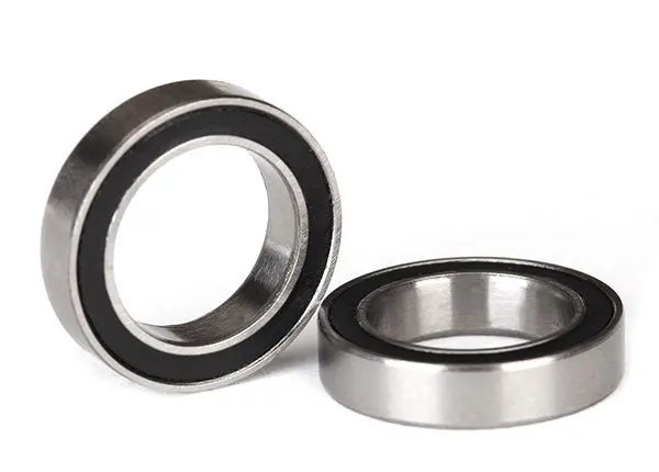 Traxxas 5120A - Ball Bearings, Black Rubber Sealed (12X18x4mm) (2) 1