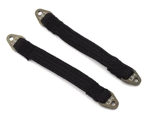 Hot Racing 90Mm Suspension Travel Limit Straps (2) (Gunmetal) 1