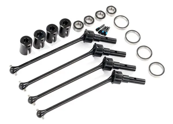 Traxxas 8996X Driveshafts, Steel Constant-Velocity (Assembled), Front Or Rear (4) (For Use With #8995 Widemaxx Suspension Kit) 1