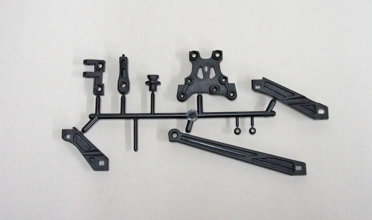 Mugen Seiki E2148b Mbx8 Body Mount & Front Upper Plate Set.. 1