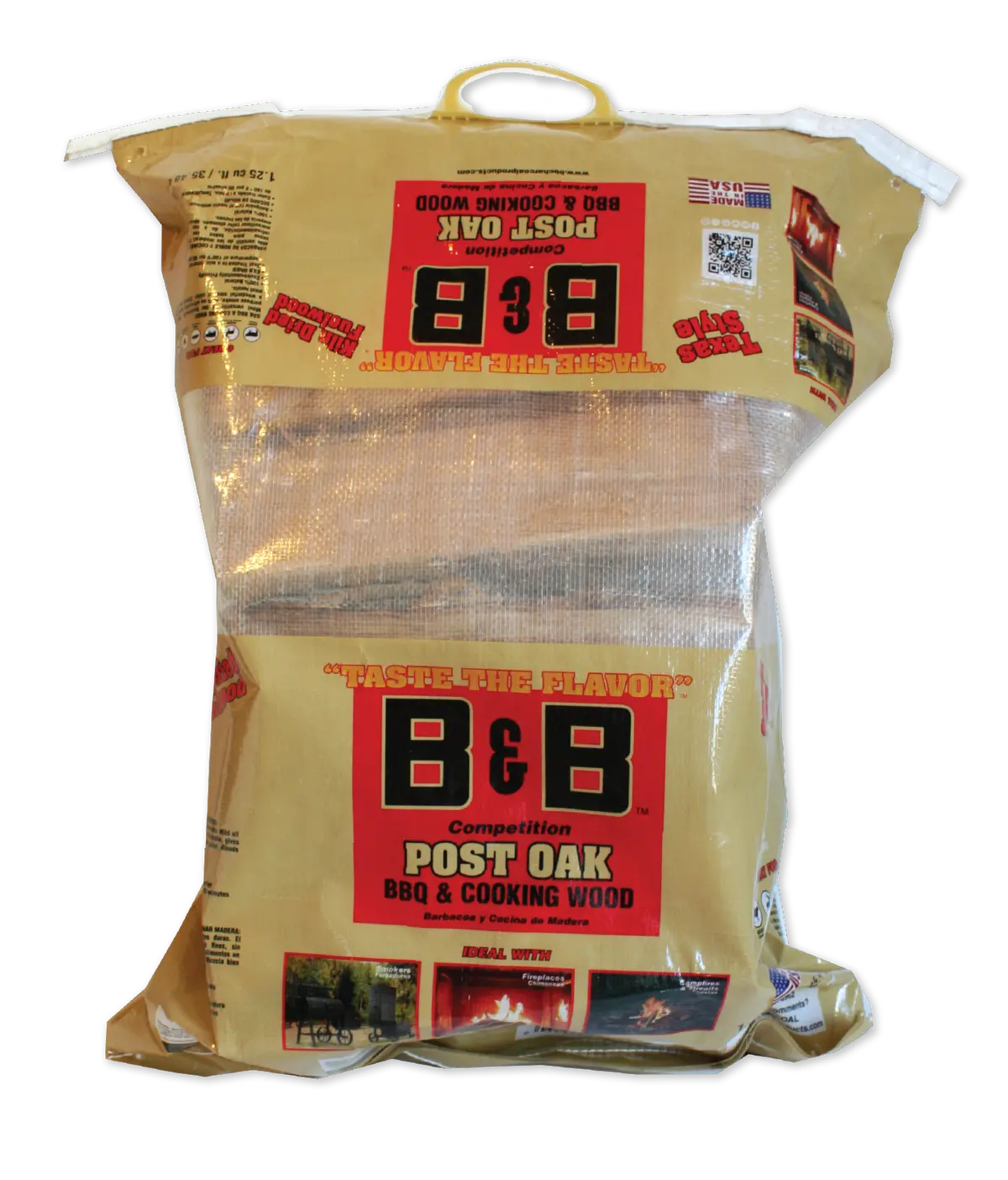 B&B Post Oak Bbq Cooking Wood Logs 16Kg 1