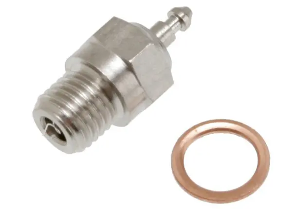 Traxxas 3232X Glow Plug, Super-Duty (Long-Medium)/Gasket 0.02 1